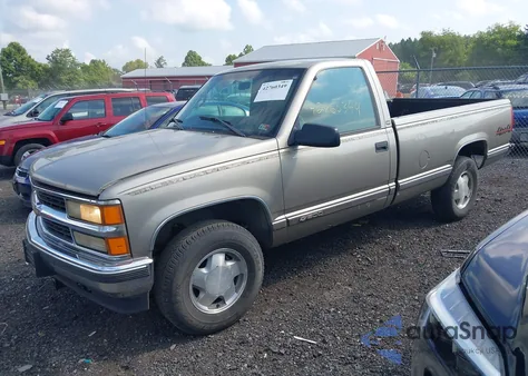 1998 Chevrolet K1500 Fleetside из США, поврежденный, VIN 1GCEK14M5WZ116429